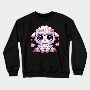 Y2K dolly sheep glitter glamour Crewneck Sweatshirt